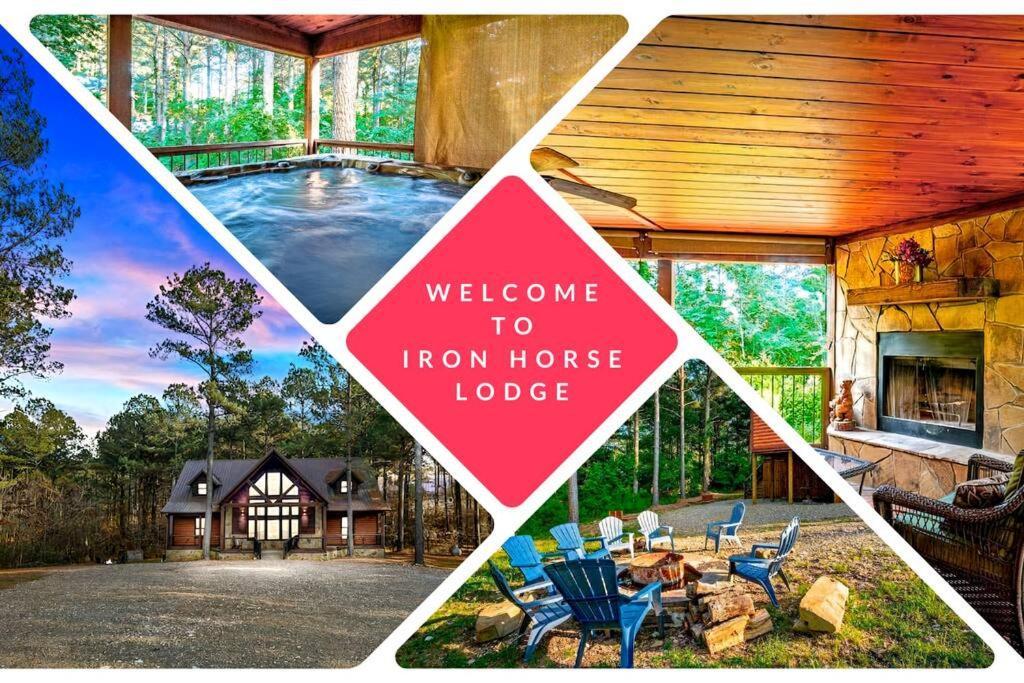 Iron Horse Lodge Sleeps 18, Games, Fire Pit, Hot Tub, Ev, More Broken Bow Dış mekan fotoğraf